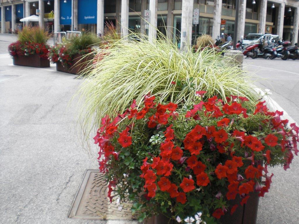 3 fioriere piazza XX Settembre